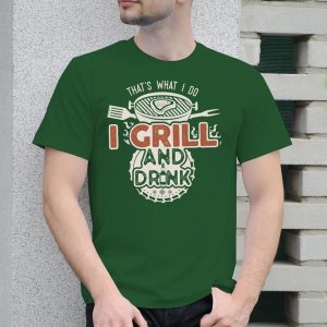 Pánske tričko s potlačou grill