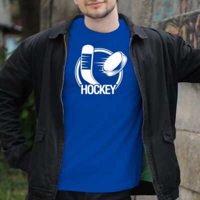 18-006-modre-p-tricko-s-potlacou-hockey-hokej-fun-sport