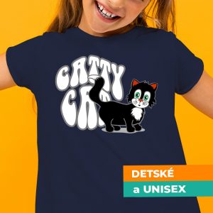 Tričko s potlačou Catty cat