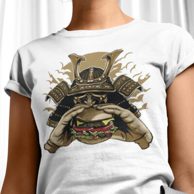 50-058b-tricko-s-potlacou-samurai-burger-samuraji-nase-dizajny-ronin-fantasy-bojovnik-supersila