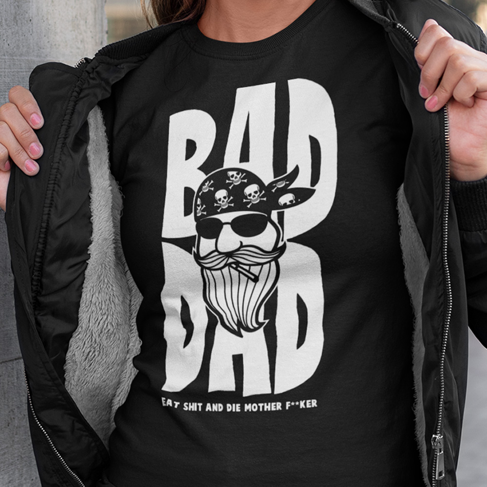 54-004c-tricko-s-potlacou-bad-dad-jazda-sport-pre-motorkarov-motorka-motocykel-chopper-skull-biker-ride