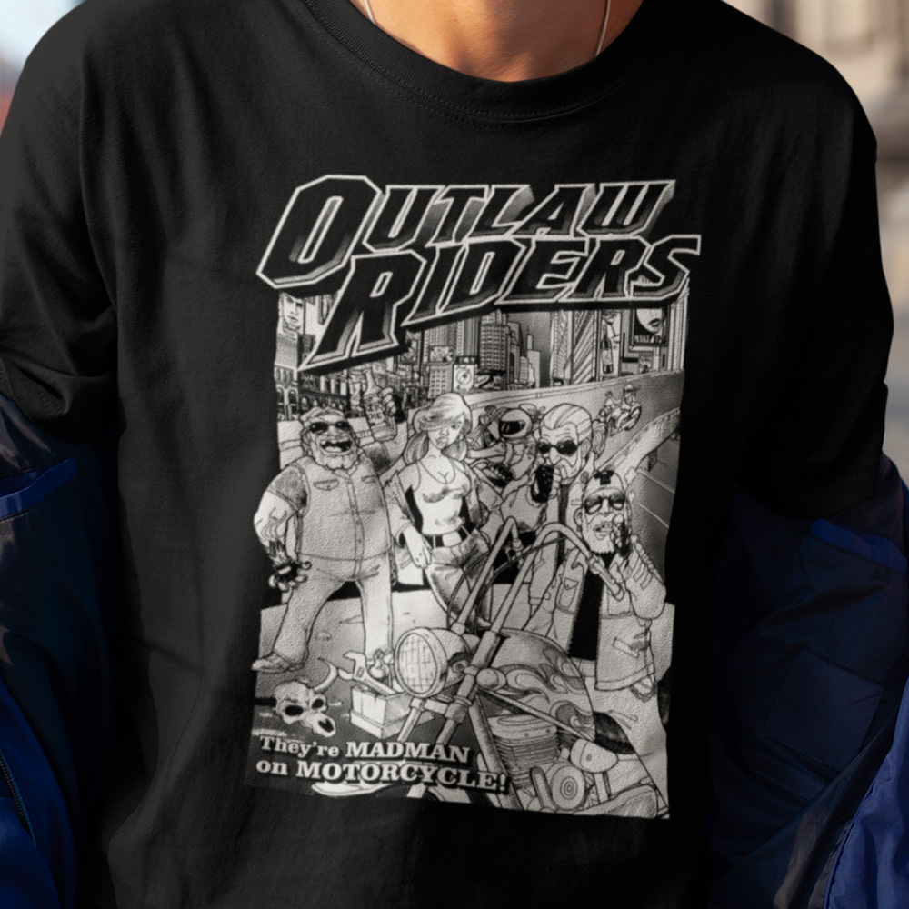 54-029c-tricko-s-potlacou-outlaw-riders-pre-motorkarov-jazda-sport-motorka-motocykel-chopper-skull-biker-ride