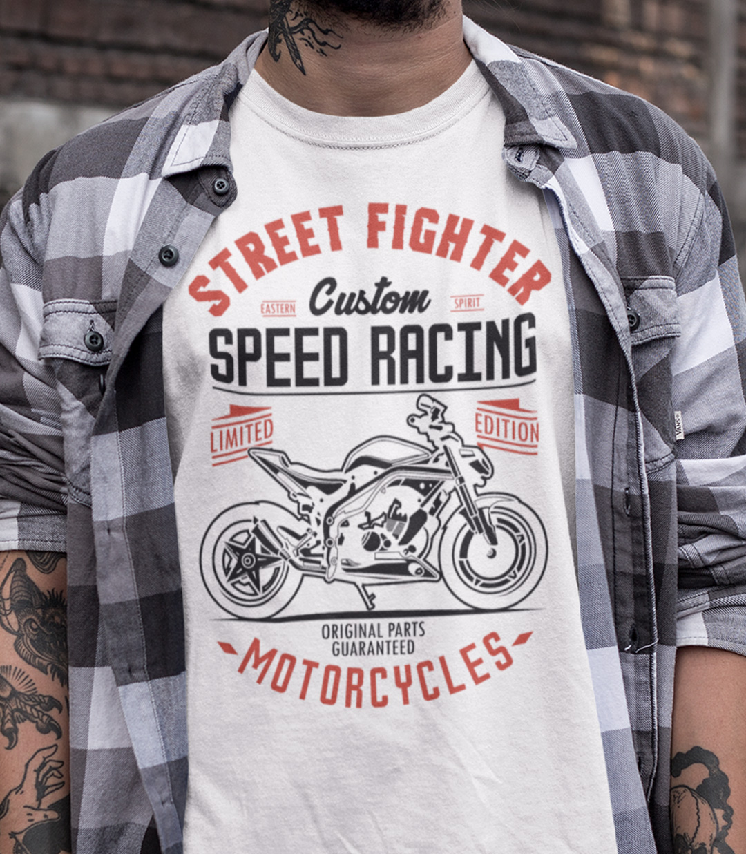 54-039b-tricko-s-potlacou-speed-racing-pre-motorkarov-jazda-sport-motorka-motocykel-chopper-skull-biker-ride