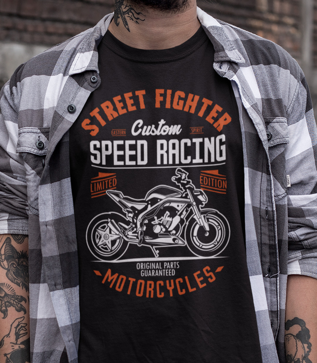 54-039c-tricko-s-potlacou-speed-racing-pre-motorkarov-jazda-sport-motorka-motocykel-chopper-skull-biker-ride