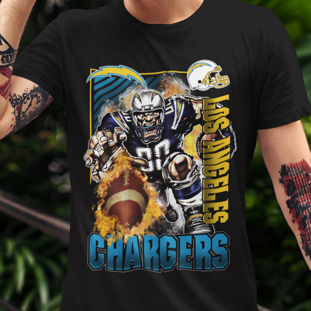 61-016c-tricko-s-potlacou-los-angeles-chargers-nfl-nhl-football-americky-futbal-sport-sports-american-football