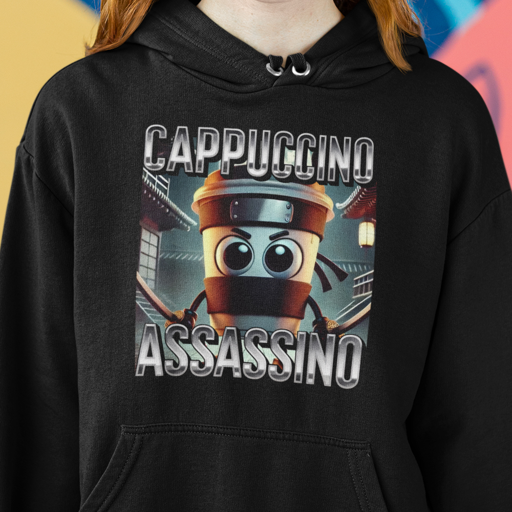 99-83-028c-mikina-s-potlacou-cappuccino-assassino-1-vtipne-tik-tok-italian-brainrot-taliansky-brainrot-social-media-gen-alpha-srandovne-vtipne-tricko