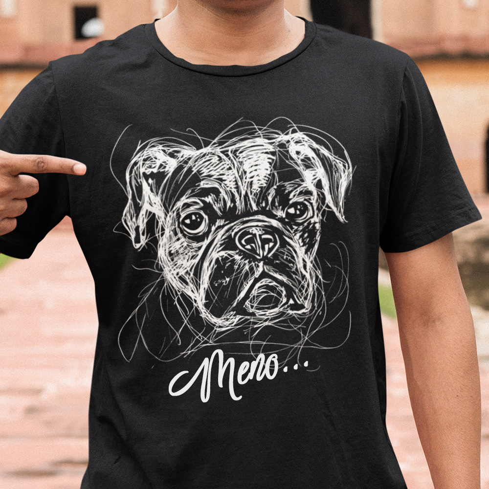 85-005c-tricko-s-potlacou-pes-dog-bulldog-skica-sketch-lineart-domace-zvierata-zvieratka-funny-steniatko-psik-vtipne