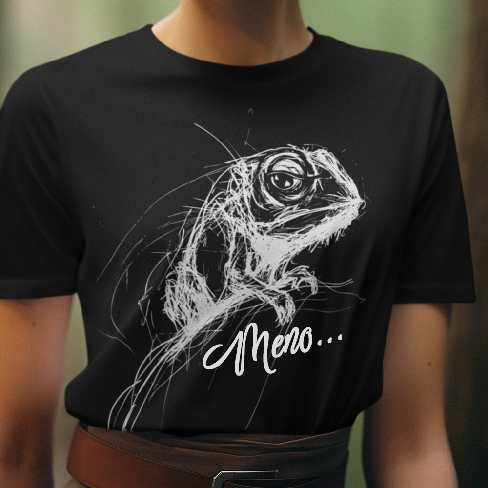 85-008c-tricko-s-potlacou-chameleon-skica-sketch-lineart-domace-zvierata-zvieratka-funny-steniatko-psik-vtipne