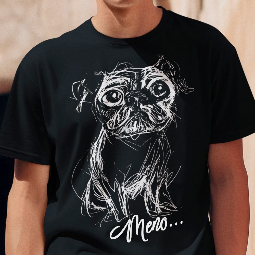 85-013c-tricko-s-potlacou-mops-pug-pes-dog-steniatko-skica-sketch-lineart-domace-zvierata-zvieratka-funny-steniatko-psik-vtipne
