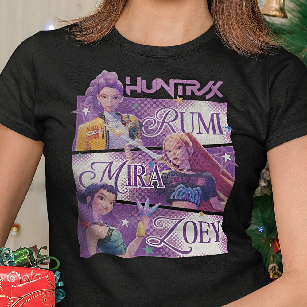 87-001c-tricko-s-potlacou-huntrix-k-pop-demon-hunters-rumi-huntrix-huntrx-detske-tricka-cartoon-rozpravka-nase-dizajny-filmy-horror-film-serial-movie-herec-netflix-hbo