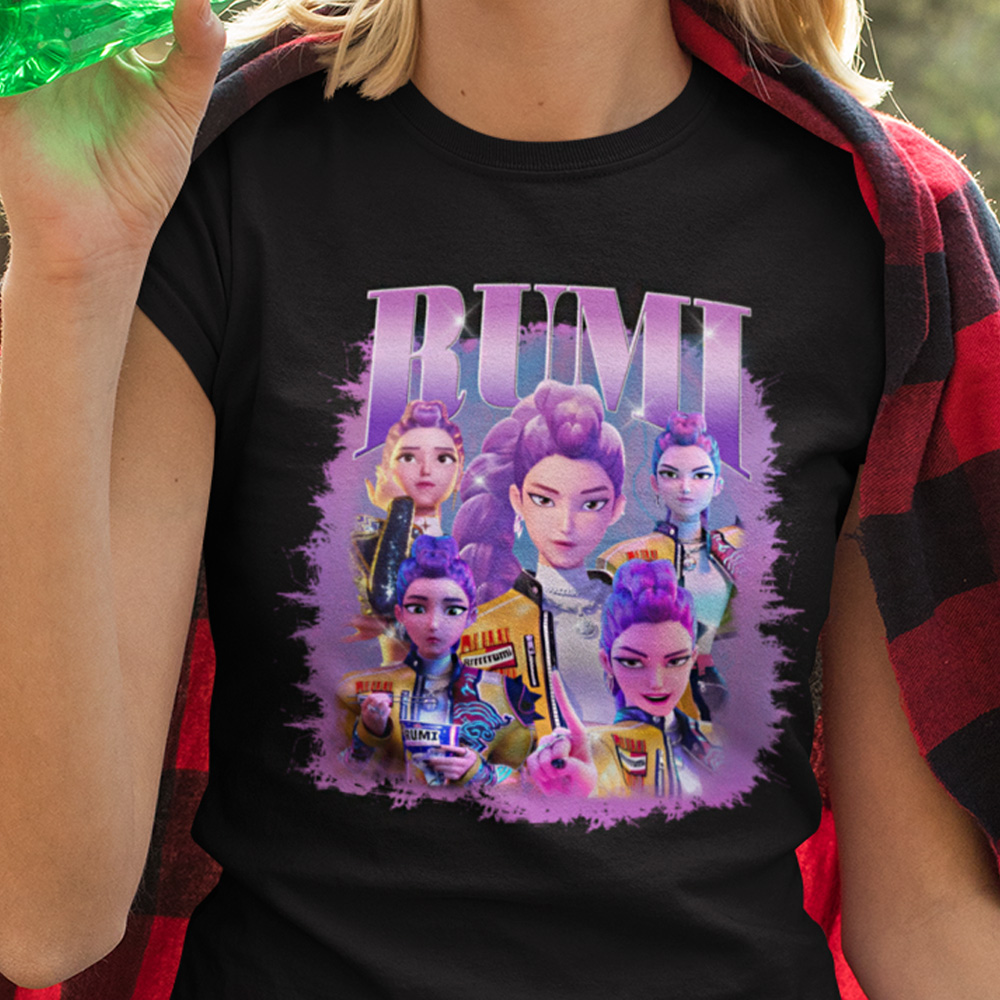 87-008c-tricko-s-potlacou-rumi-k-pop-demon-hunters-rumi-huntrix-huntrx-detske-tricka-cartoon-rozpravka-nase-dizajny-filmy-horror-film-serial-movie-herec-netflix-hbo