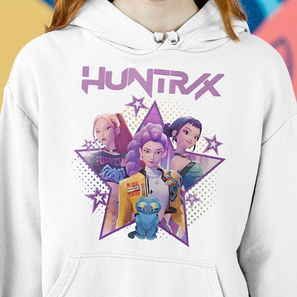 99-49-113b-mikina-s-potlacou-huntrix-k-pop-demon-hunters-rumi-huntrix-huntrx-detske-tricka-cartoon-rozpravka-nase-dizajny-filmy-horror-film-serial-movie-herec-netflix-hbo