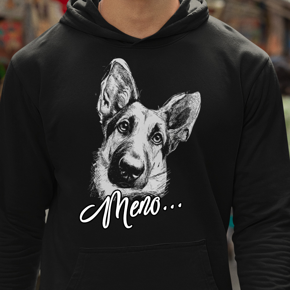 99-85-020c-mikina-s-potlacou-german-shepherd-nemecky-ovciak-pes-dog-steniatko-skica-sketch-lineart-domace-zvierata-zvieratka-funny-steniatko-psik-vtipne