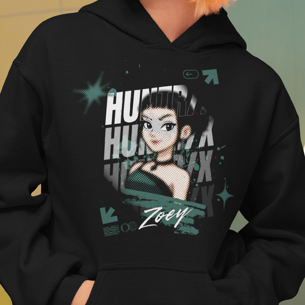 99-87-017c-mikina-s-potlacou-zoey-2-k-pop-demon-hunters-rumi-huntrix-huntrx-detske-tricka-cartoon-rozpravka-nase-dizajny-filmy-horror-film-serial-movie-herec-netflix-hbo