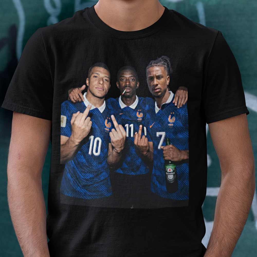 88-018c-tricko-s-potlacou-kylian-mbappe-ousmane-dembele-michael-olise-futbal-football-soccer-fifa-world-championship-soccer-stars-futbalove-hviezdy